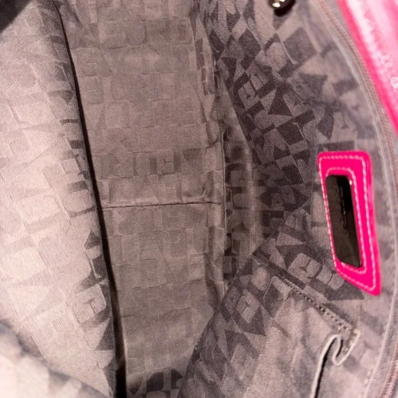 FURLA Pink Leopard Print Canvas Bag - Picture 6 of 8